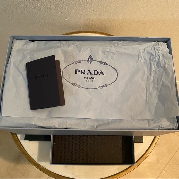 Prada Suede Pointy Toe Mule Red - Picture 8 of 13